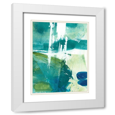 Emerald Mine I White Modern Wood Framed Art Print with Double Matting by Harper, Ethan