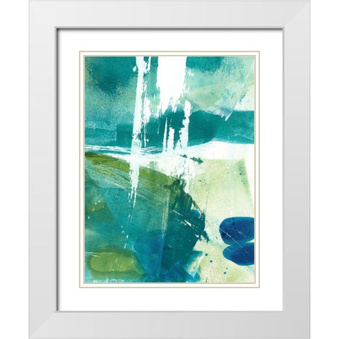 Emerald Mine I White Modern Wood Framed Art Print with Double Matting by Harper, Ethan