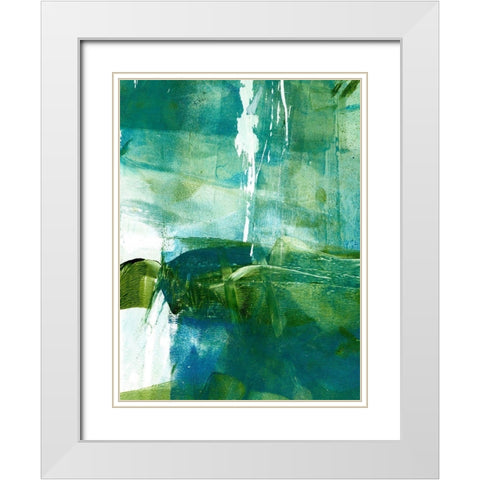 Emerald Mine II White Modern Wood Framed Art Print with Double Matting by Harper, Ethan