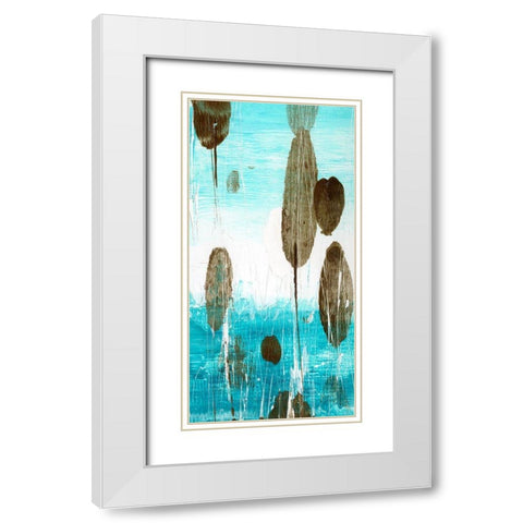 Cattails I White Modern Wood Framed Art Print with Double Matting by Harper, Ethan