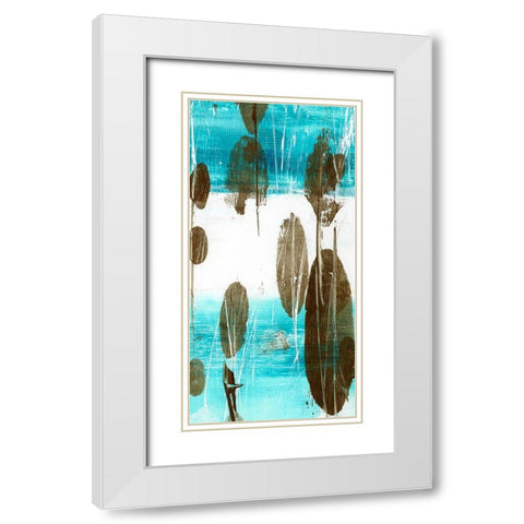 Cattails II White Modern Wood Framed Art Print with Double Matting by Harper, Ethan