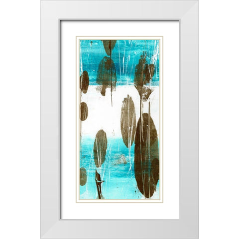 Cattails II White Modern Wood Framed Art Print with Double Matting by Harper, Ethan