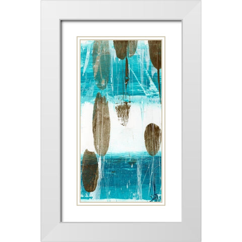 Cattails III White Modern Wood Framed Art Print with Double Matting by Harper, Ethan
