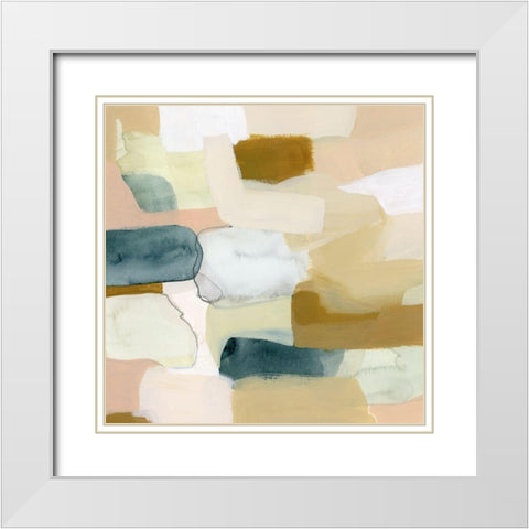 Wafer I White Modern Wood Framed Art Print with Double Matting by Popp, Grace