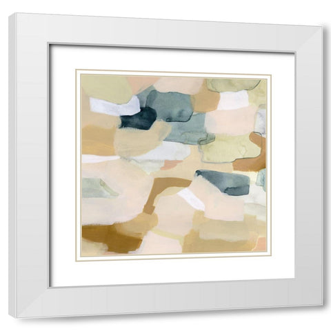 Wafer II White Modern Wood Framed Art Print with Double Matting by Popp, Grace