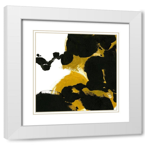 Message to Motherwell I White Modern Wood Framed Art Print with Double Matting by Green, Jacob