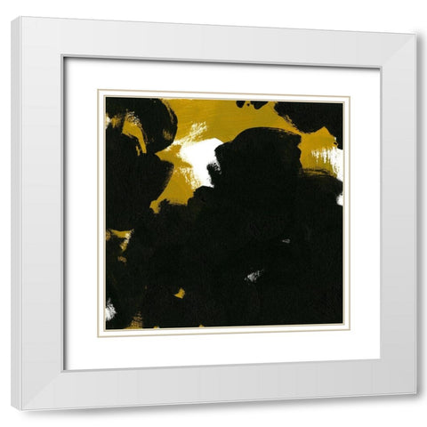 Message to Motherwell III White Modern Wood Framed Art Print with Double Matting by Green, Jacob