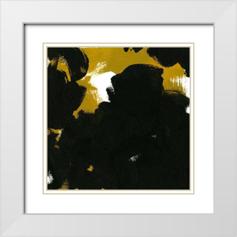 Message to Motherwell III White Modern Wood Framed Art Print with Double Matting by Green, Jacob