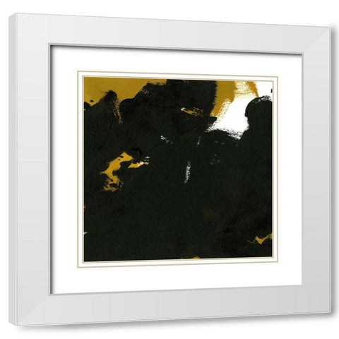 Message to Motherwell IV White Modern Wood Framed Art Print with Double Matting by Green, Jacob
