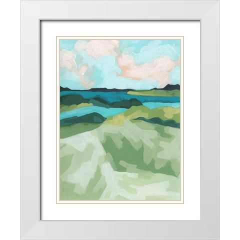 River Prism II White Modern Wood Framed Art Print with Double Matting by Vess, June Erica