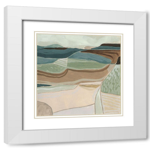 Idlewilde II White Modern Wood Framed Art Print with Double Matting by Vess, June Erica