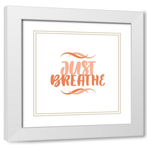 Just Breathe II White Modern Wood Framed Art Print with Double Matting by Popp, Grace