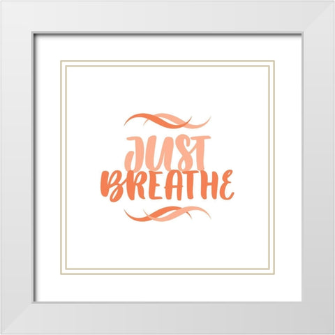 Just Breathe II White Modern Wood Framed Art Print with Double Matting by Popp, Grace