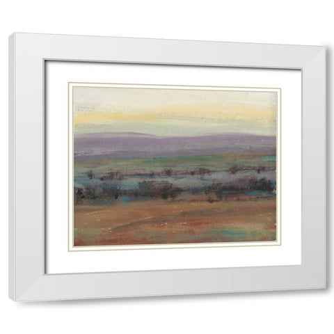 Fast Fading Light I White Modern Wood Framed Art Print with Double Matting by OToole, Tim