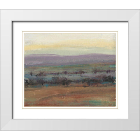 Fast Fading Light I White Modern Wood Framed Art Print with Double Matting by OToole, Tim