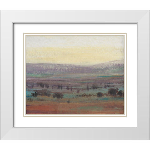 Fast Fading Light II White Modern Wood Framed Art Print with Double Matting by OToole, Tim