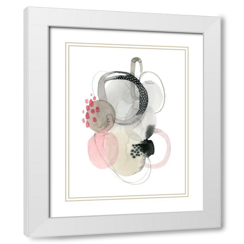 Strawberry Punch I White Modern Wood Framed Art Print with Double Matting by Popp, Grace