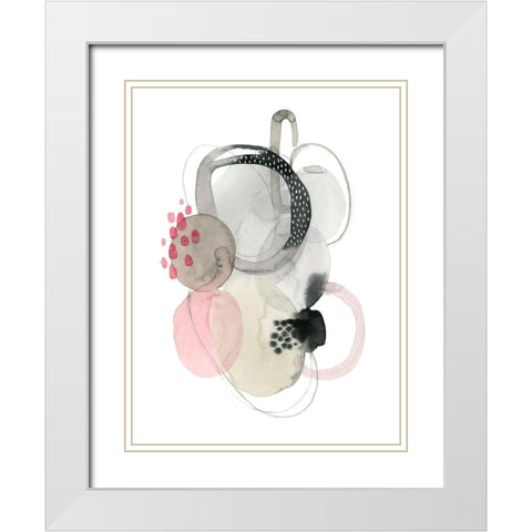 Strawberry Punch I White Modern Wood Framed Art Print with Double Matting by Popp, Grace