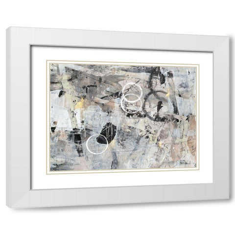 Fraction of Time II White Modern Wood Framed Art Print with Double Matting by OToole, Tim