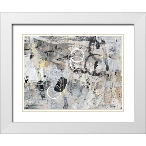 Fraction of Time II White Modern Wood Framed Art Print with Double Matting by OToole, Tim