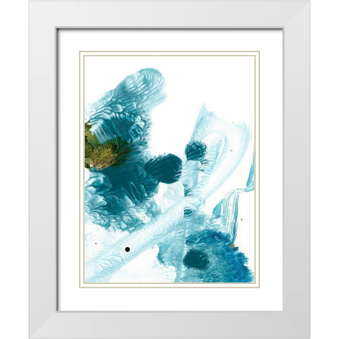 Stardust Abstract II White Modern Wood Framed Art Print with Double Matting by Harper, Ethan