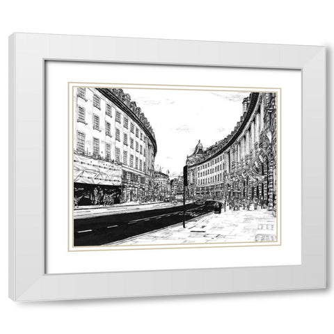 European Vacation in BandW IV White Modern Wood Framed Art Print with Double Matting by Wang, Melissa