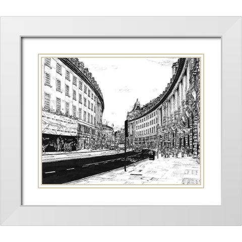 European Vacation in BandW IV White Modern Wood Framed Art Print with Double Matting by Wang, Melissa