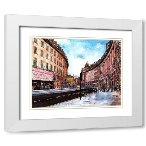 Trip to Europe IV White Modern Wood Framed Art Print with Double Matting by Wang, Melissa