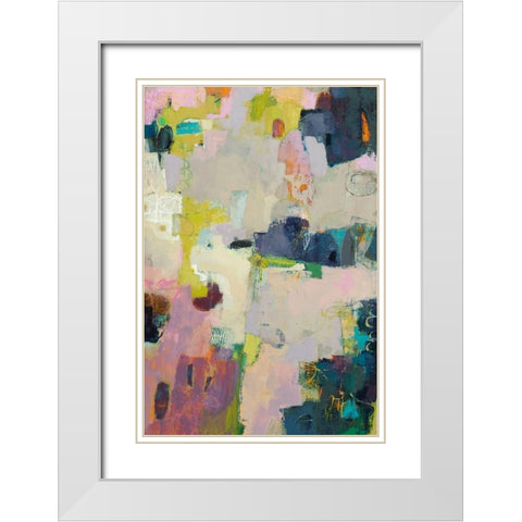 Sona White Modern Wood Framed Art Print with Double Matting by Jachimiec, Sue