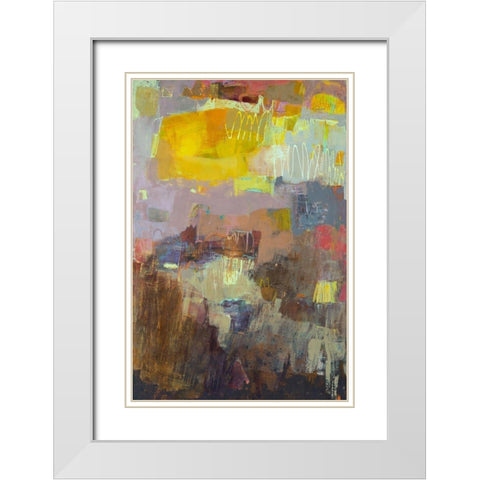 Laud White Modern Wood Framed Art Print with Double Matting by Jachimiec, Sue