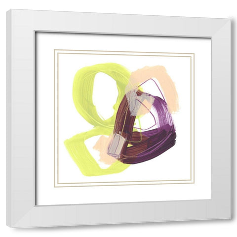 Convex Motion II White Modern Wood Framed Art Print with Double Matting by Vess, June Erica