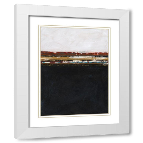 A Sense of Space I White Modern Wood Framed Art Print with Double Matting by Fuchs, Jodi