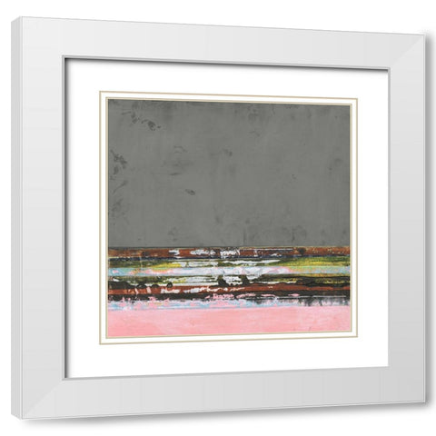 Surreal Horizons I White Modern Wood Framed Art Print with Double Matting by Fuchs, Jodi