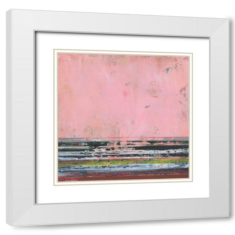 Surreal Horizons II White Modern Wood Framed Art Print with Double Matting by Fuchs, Jodi