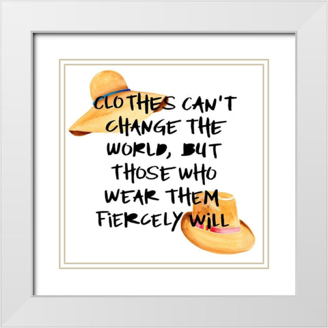 Necessary Accessory I White Modern Wood Framed Art Print with Double Matting by Moore, Regina
