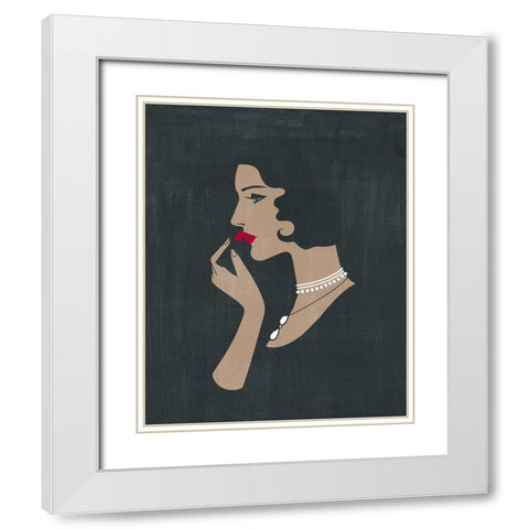 Golden Age Gals II White Modern Wood Framed Art Print with Double Matting by Popp, Grace