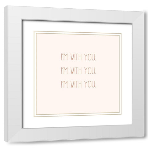 IWY I White Modern Wood Framed Art Print with Double Matting by Hambly, Anna