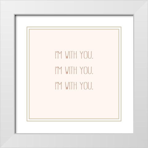 IWY I White Modern Wood Framed Art Print with Double Matting by Hambly, Anna