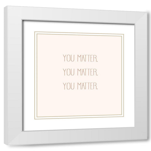 IWY II White Modern Wood Framed Art Print with Double Matting by Hambly, Anna
