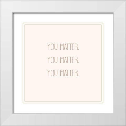 IWY II White Modern Wood Framed Art Print with Double Matting by Hambly, Anna