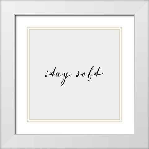 Kind I White Modern Wood Framed Art Print with Double Matting by Hambly, Anna