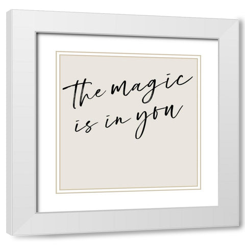 Youre Magic I White Modern Wood Framed Art Print with Double Matting by Hambly, Anna