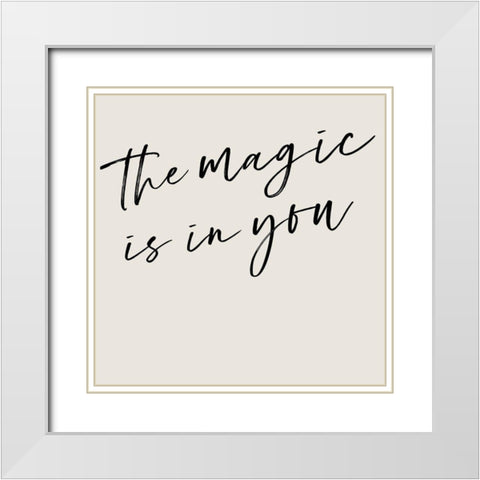 Youre Magic I White Modern Wood Framed Art Print with Double Matting by Hambly, Anna