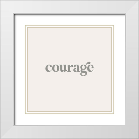 Qualities IV White Modern Wood Framed Art Print with Double Matting by Hambly, Anna