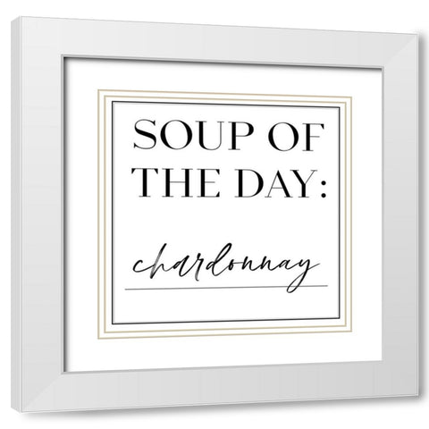 Soup du Jour V White Modern Wood Framed Art Print with Double Matting by Hambly, Anna