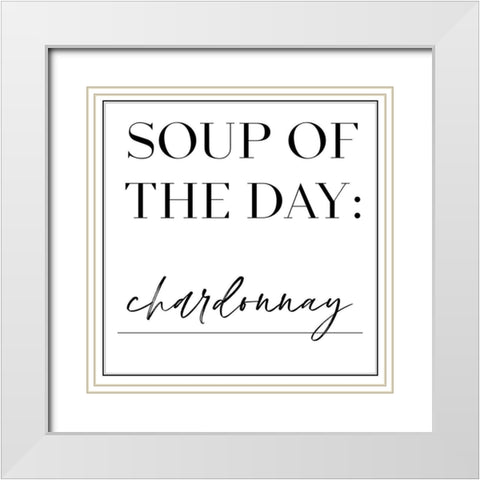 Soup du Jour V White Modern Wood Framed Art Print with Double Matting by Hambly, Anna