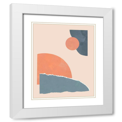 Summer Isle I White Modern Wood Framed Art Print with Double Matting by Green, Jacob