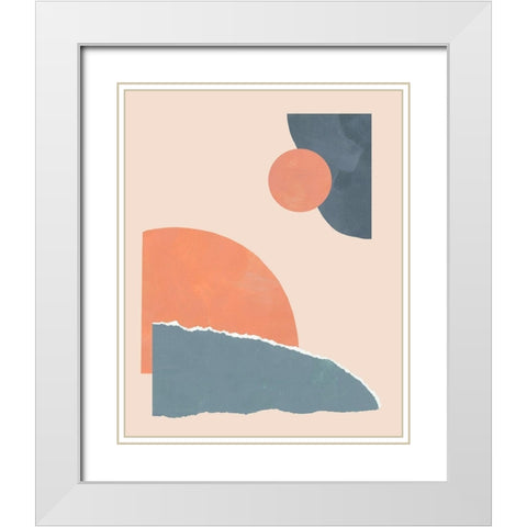 Summer Isle I White Modern Wood Framed Art Print with Double Matting by Green, Jacob