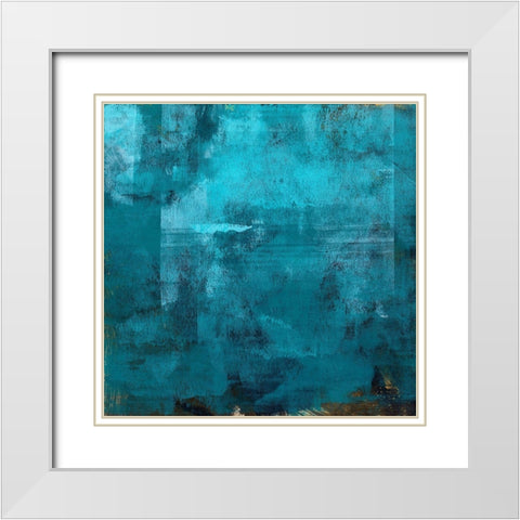 Nereid I White Modern Wood Framed Art Print with Double Matting by Green, Jacob