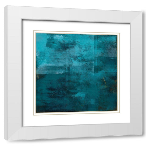Nereid II White Modern Wood Framed Art Print with Double Matting by Green, Jacob
